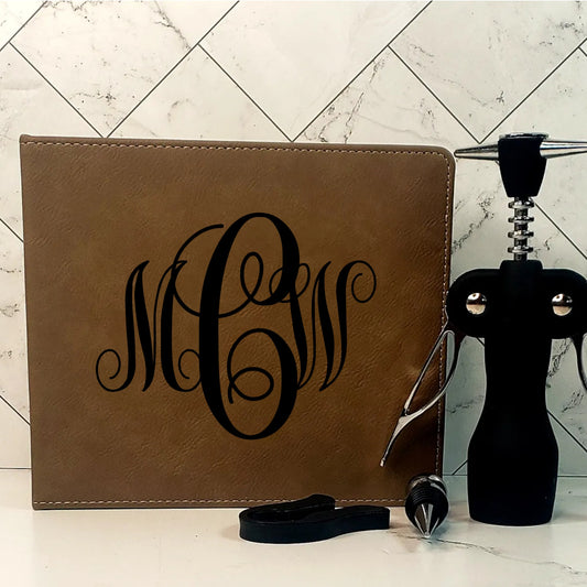 Saddle Collection Square Wine Set