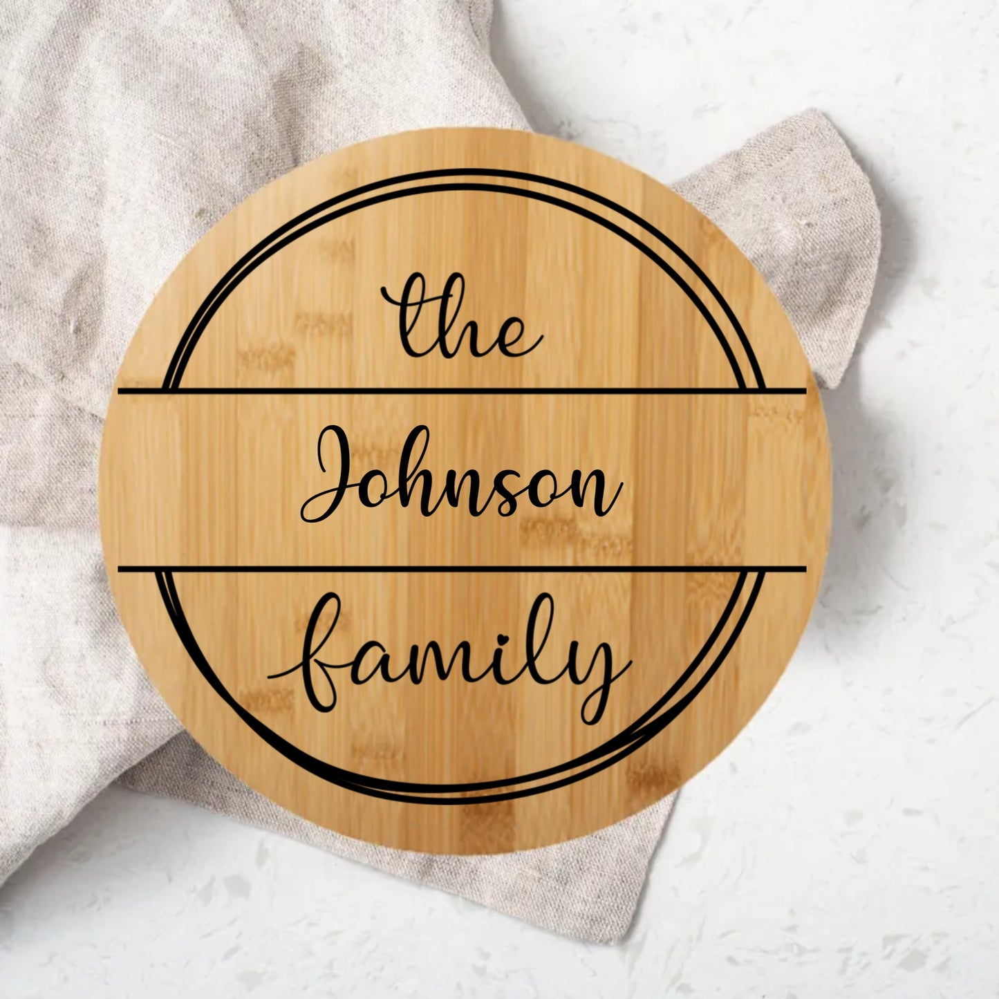 Round Bamboo Cutting Board