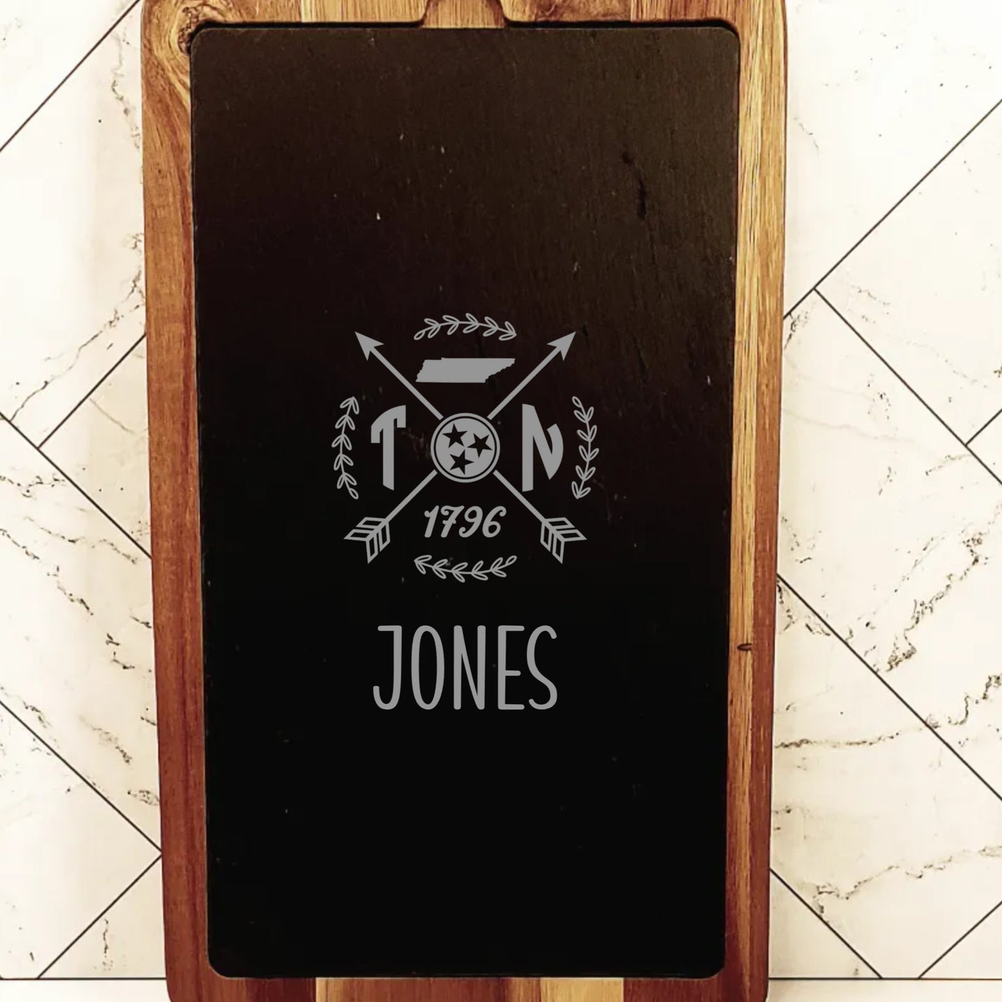 Acacia Wood/Slate Cutting Board