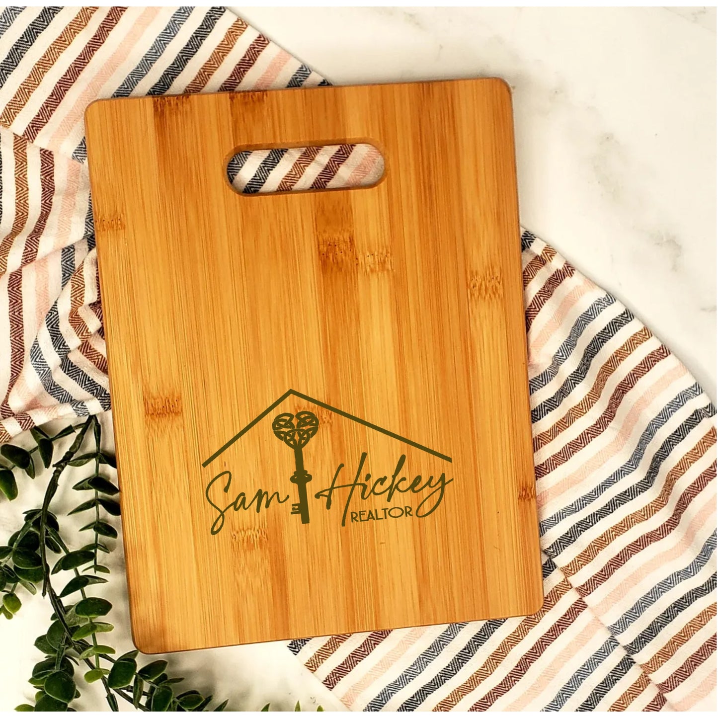 Large Bamboo Cutting Board with Handle