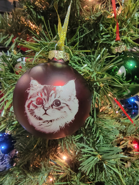 Personalized Christmas Bulb Ornament