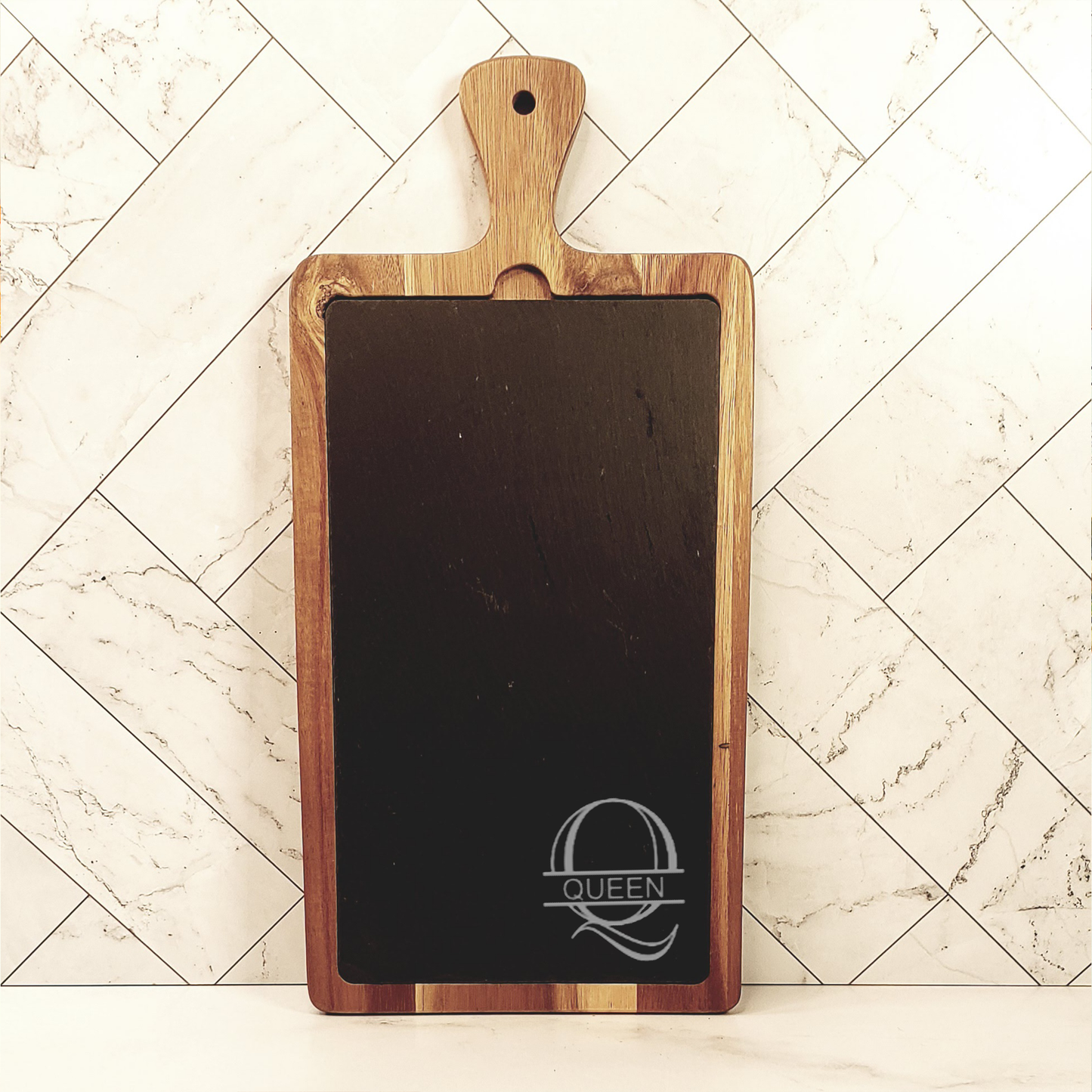 Acacia Wood/Slate Cutting Board
