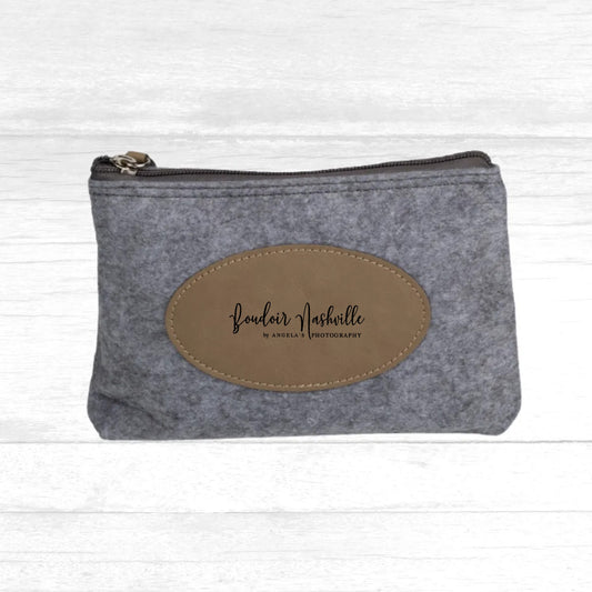 Flannel Zipper Pouch with Snacks