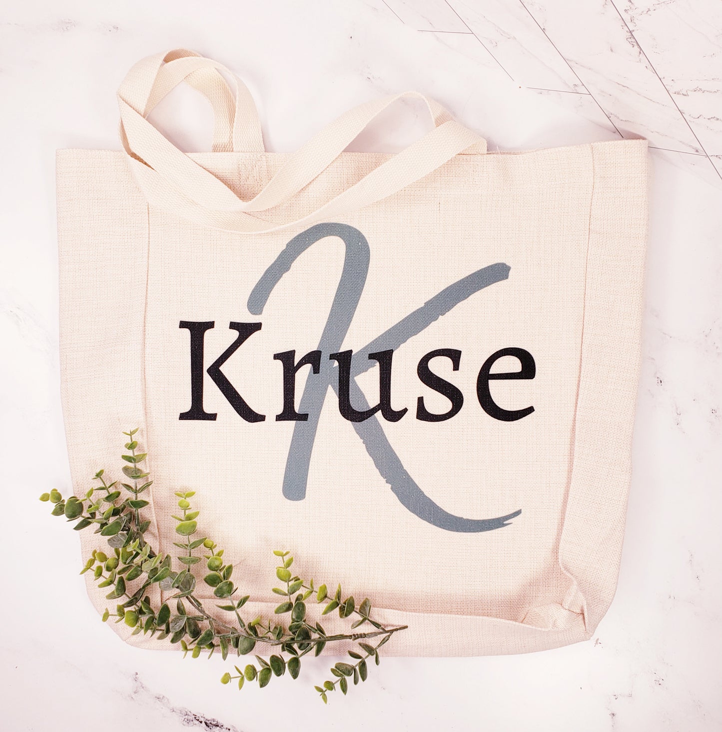 Custom Linen Tote Bag