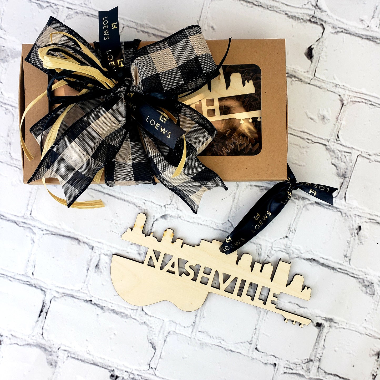 Custom Nashville Skyline Guitar Ornament