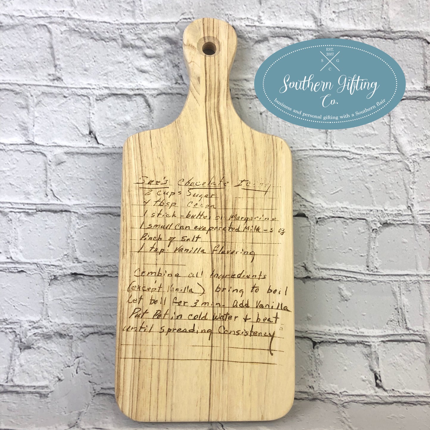 Recipe Cutting Board