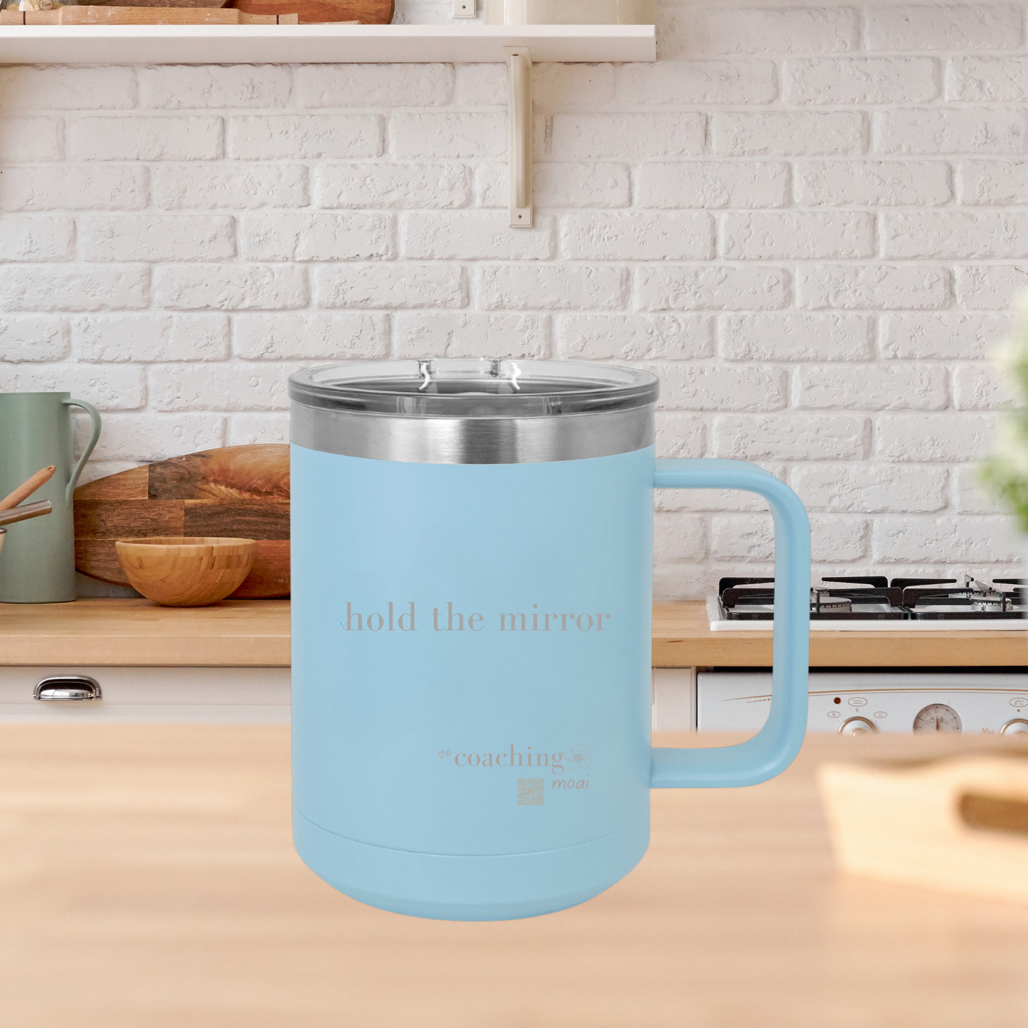 Moai 15 oz insulated mug