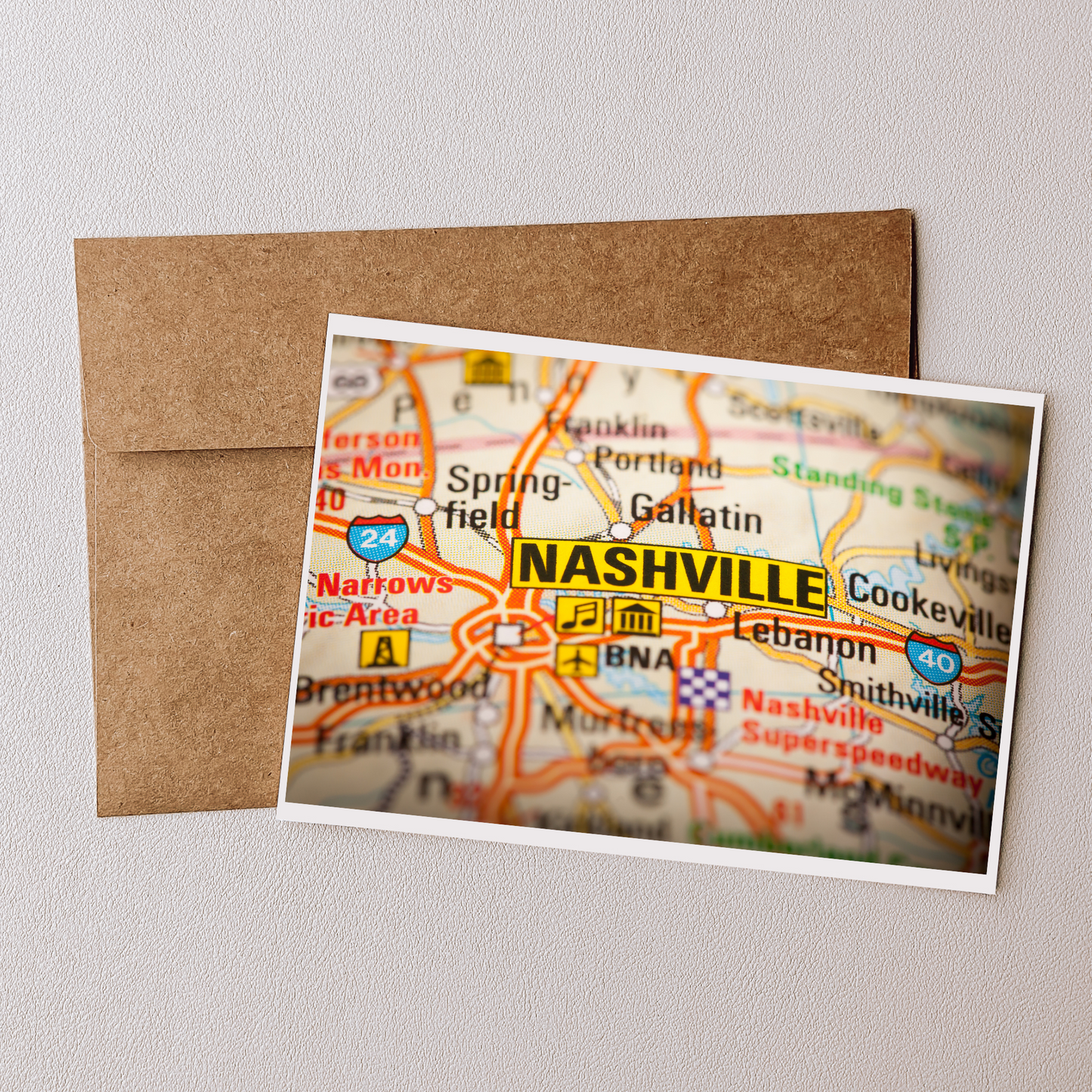 Nashville Themed Greeting Card