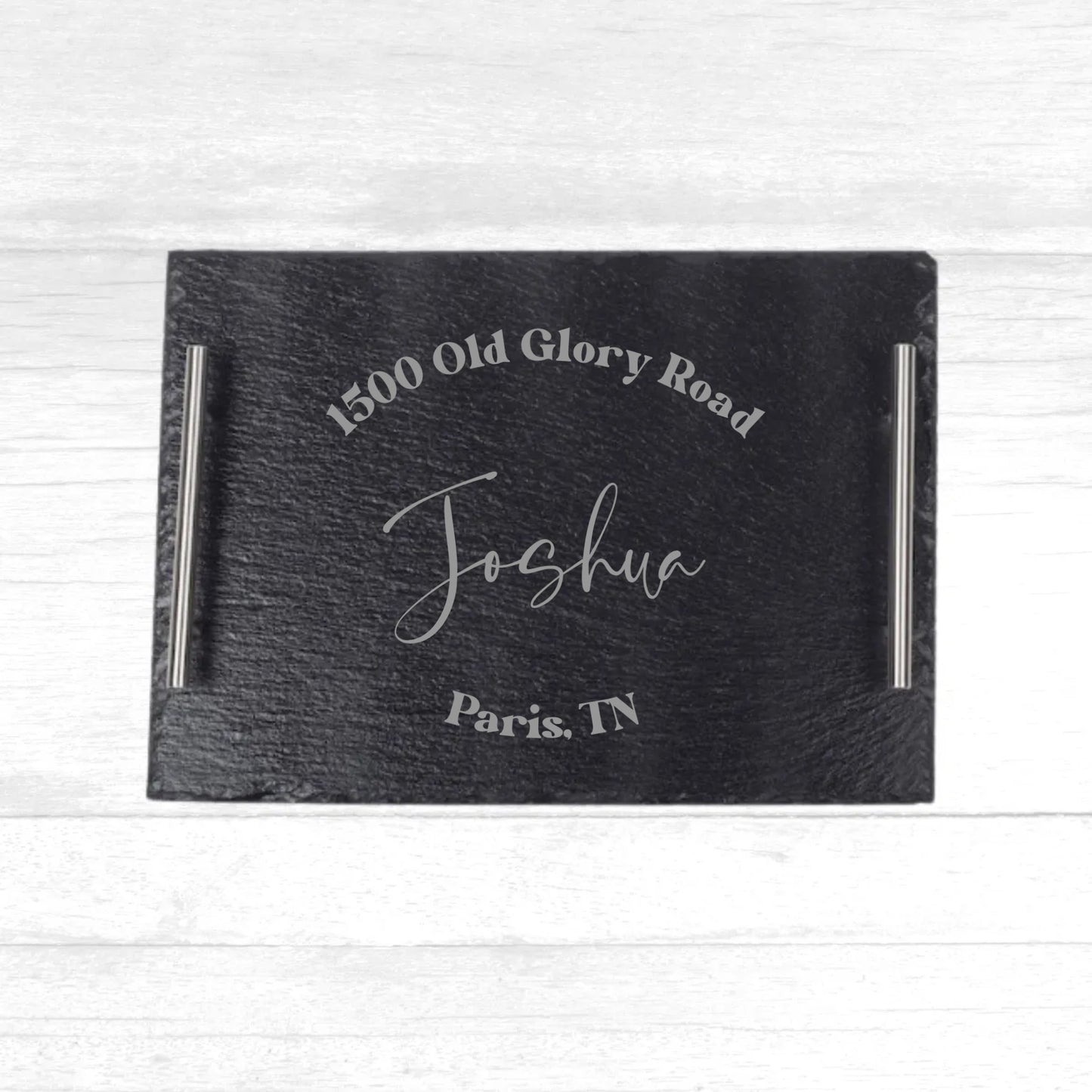 Custom Engraved Slate Tray