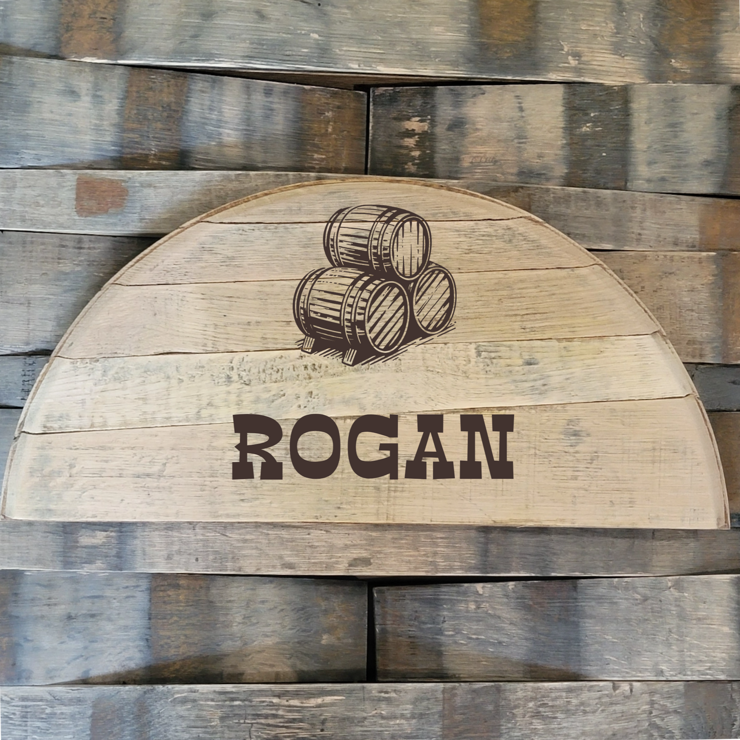 Half Whiskey/Bourbon Barrel Lid