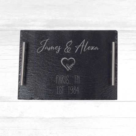 Custom Engraved Slate Tray