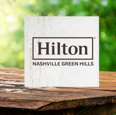 Faux Wood Box Sign